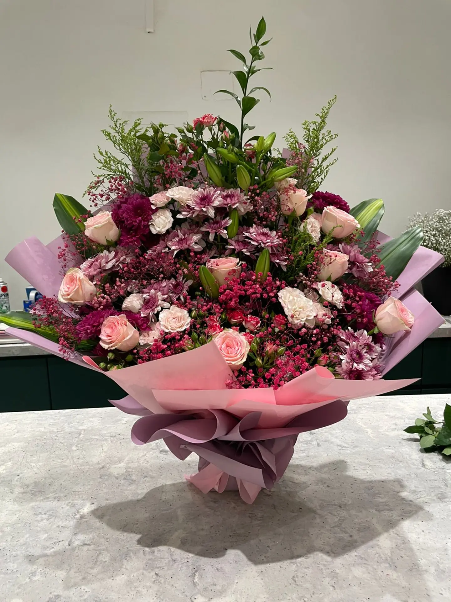 Pink Flowers Bouquet