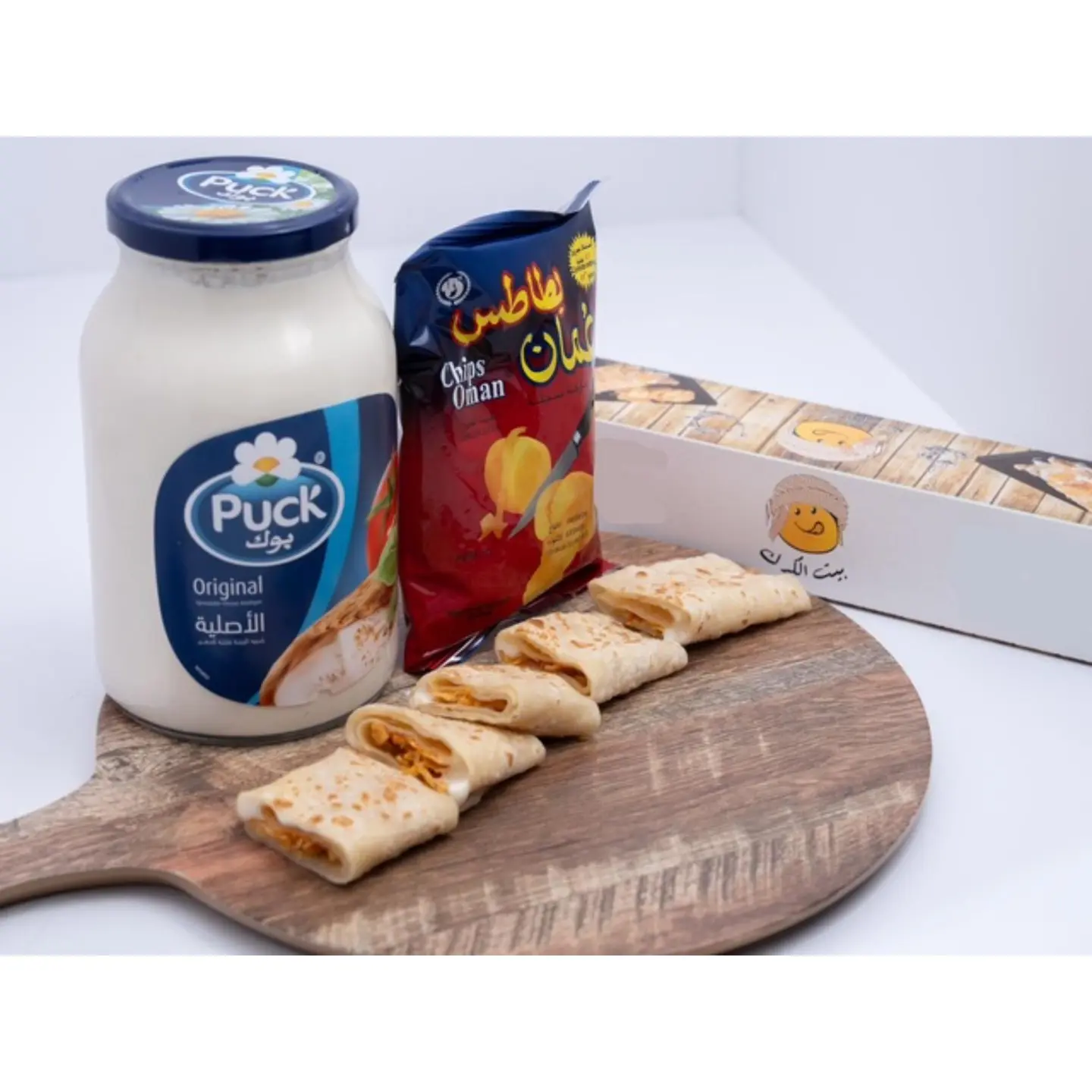 Omani Chips Chapati With Cheese