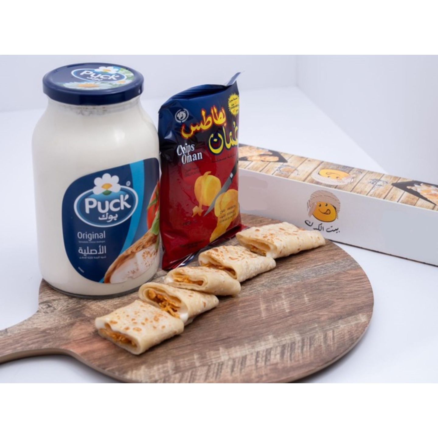Omani Chips Chapati With Cheese
