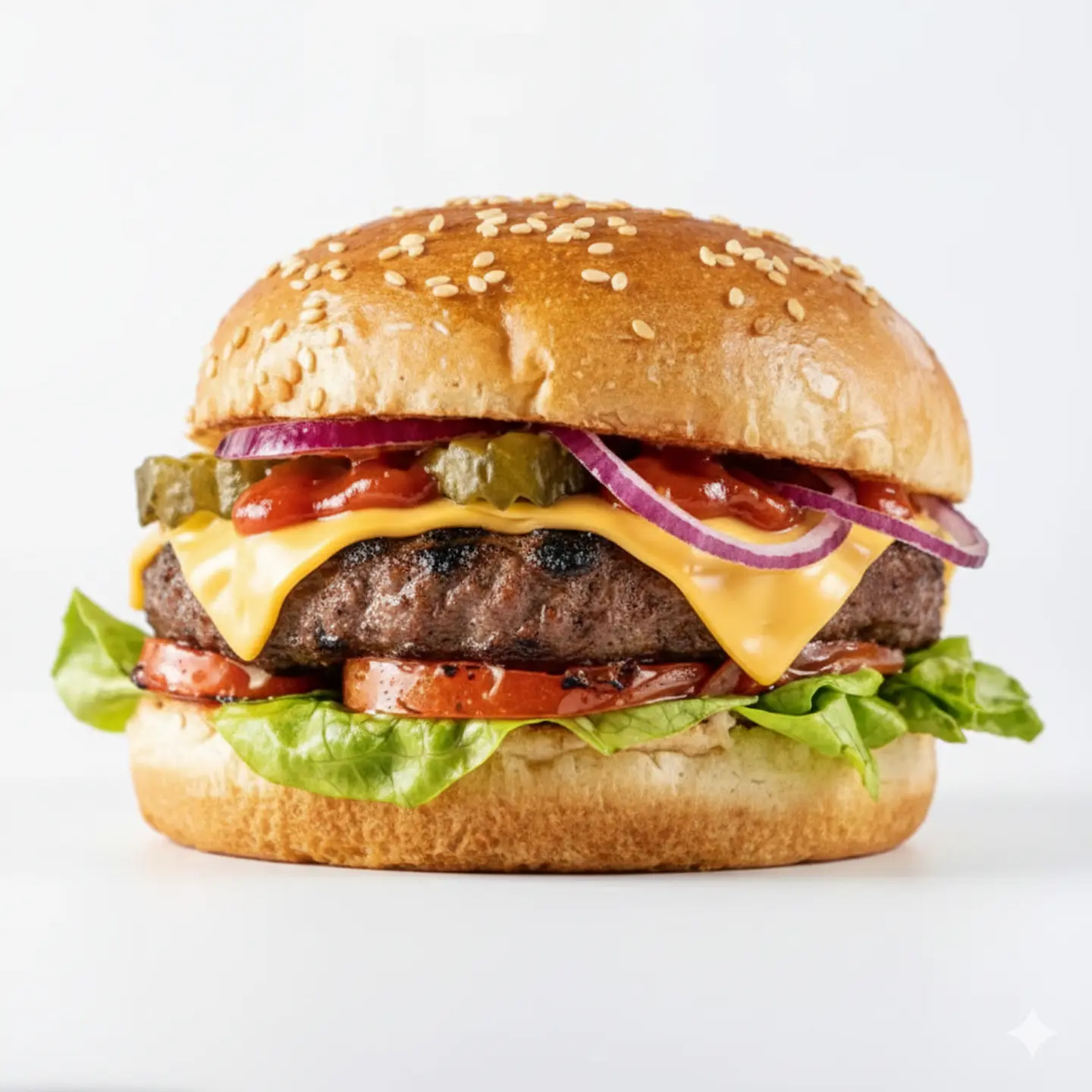 مشوي على اللهب لحم