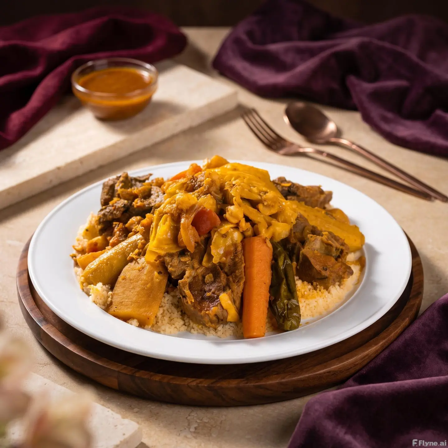 Moroccan Couscous With Meat