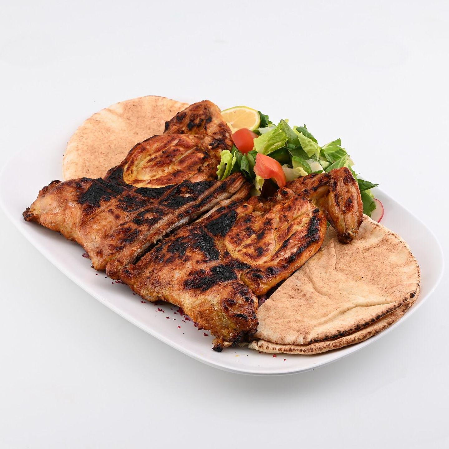 Plain Chicken On Charcoal