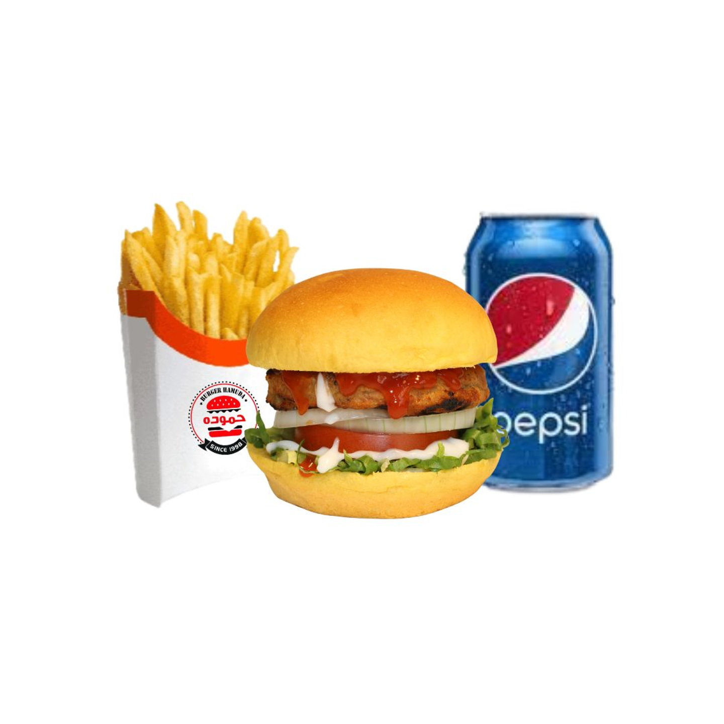 وجبة برجر لحم