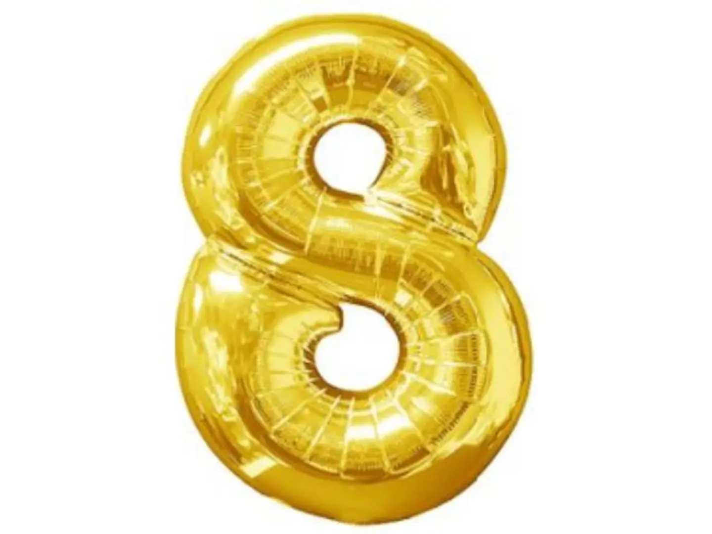 بالون هيليوم ذهبي رقم 8