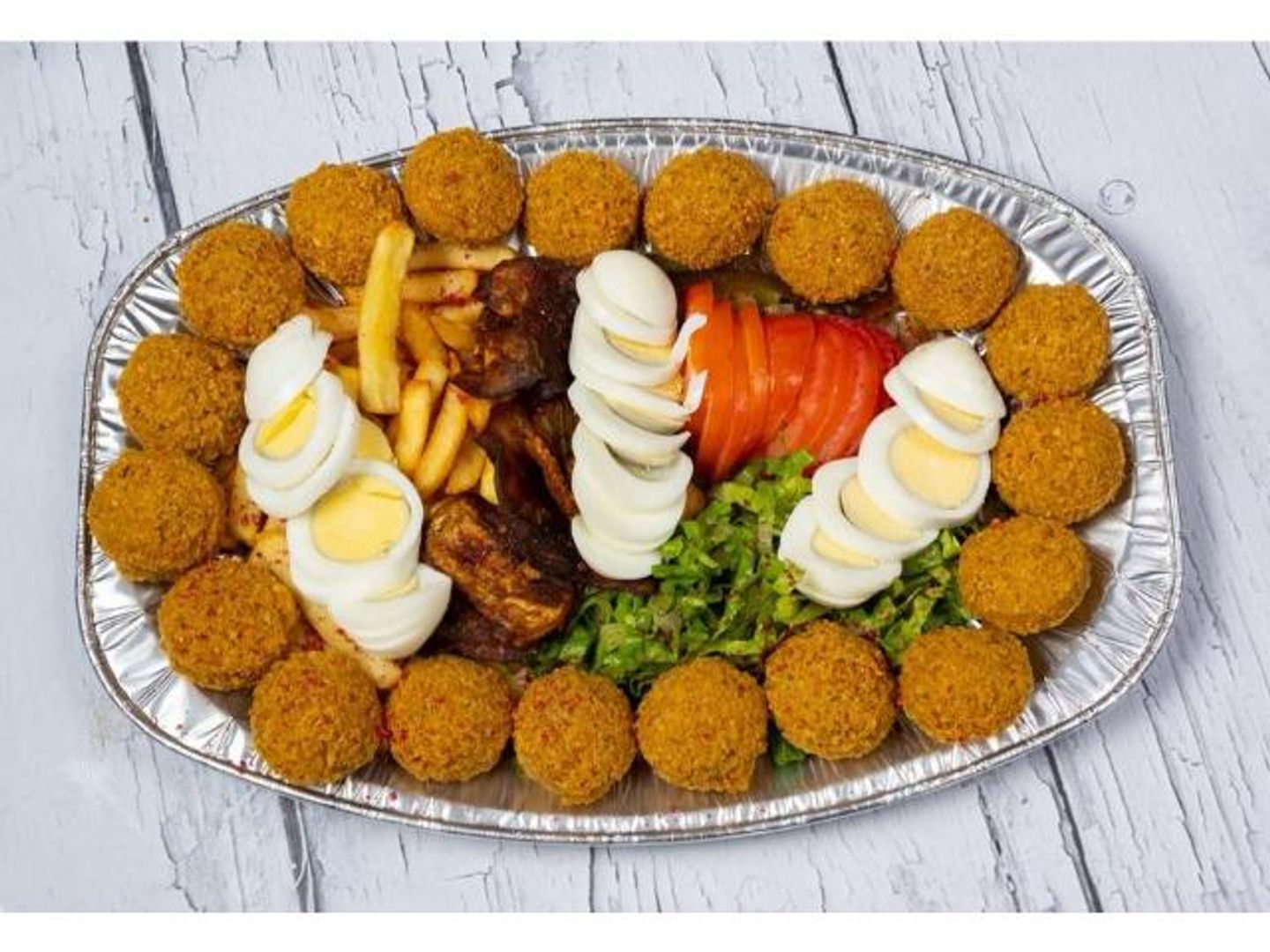 صحن فلافل مشكل