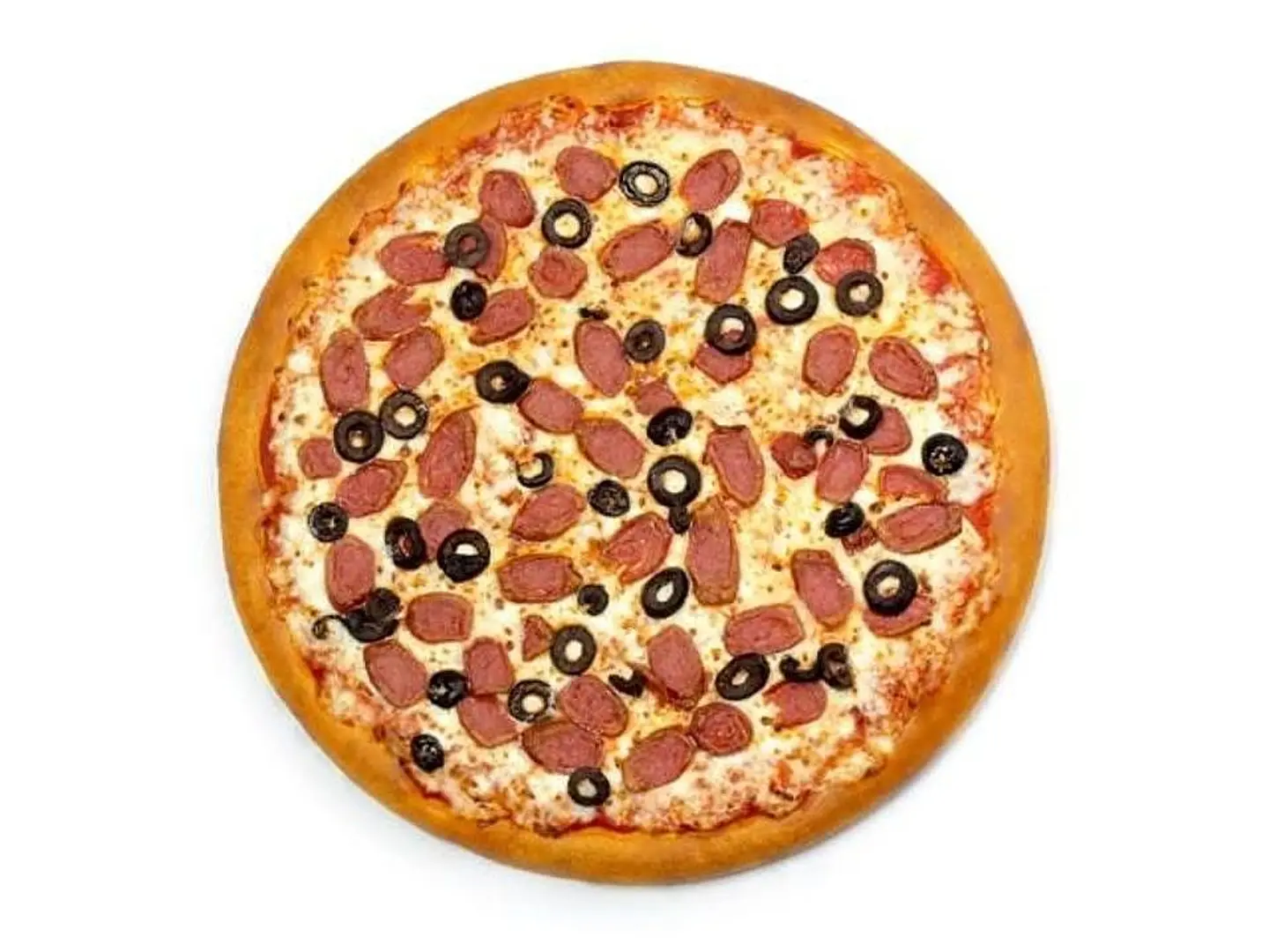 بيتزا نقانق وسط