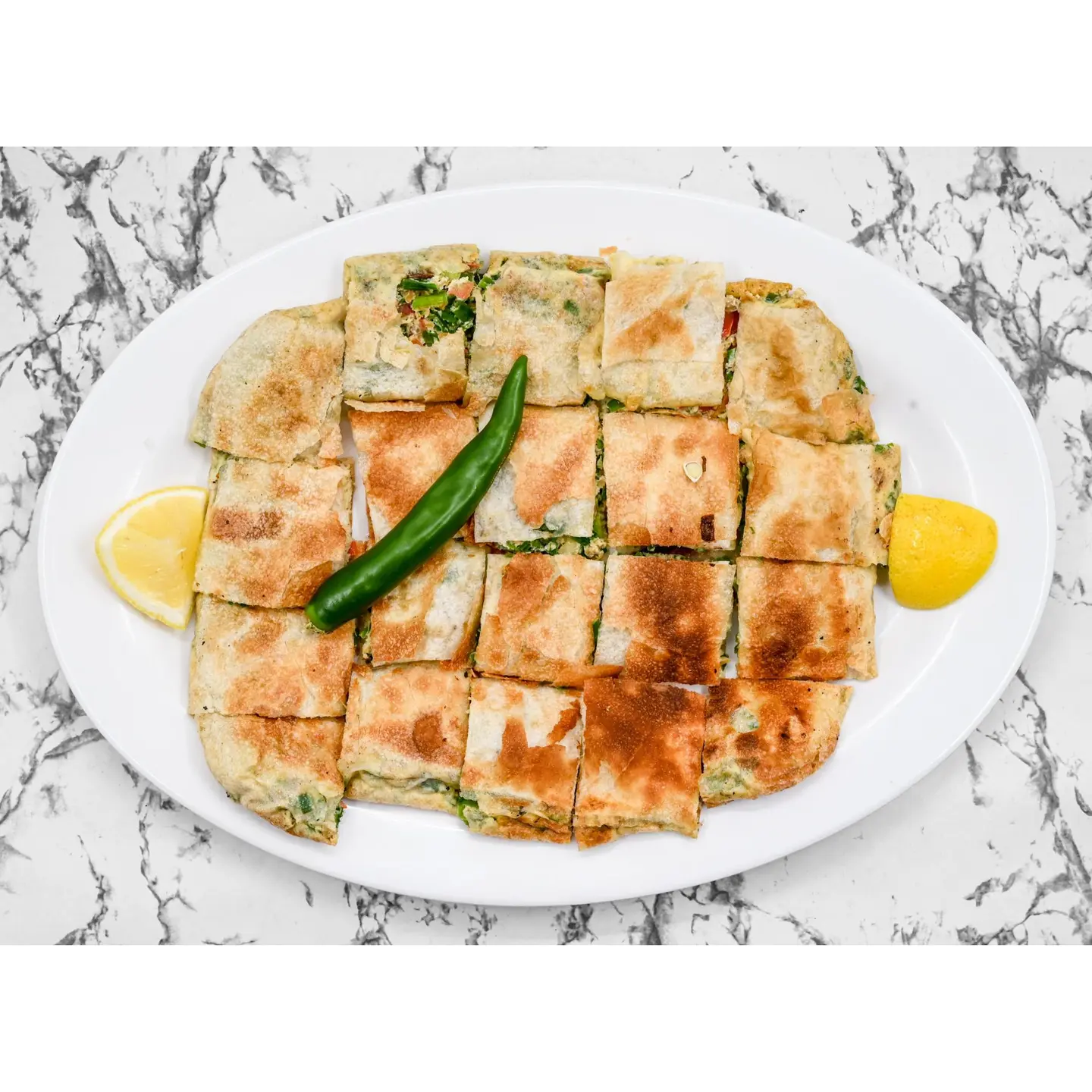Savory Mutabbaq Without Meat - Double