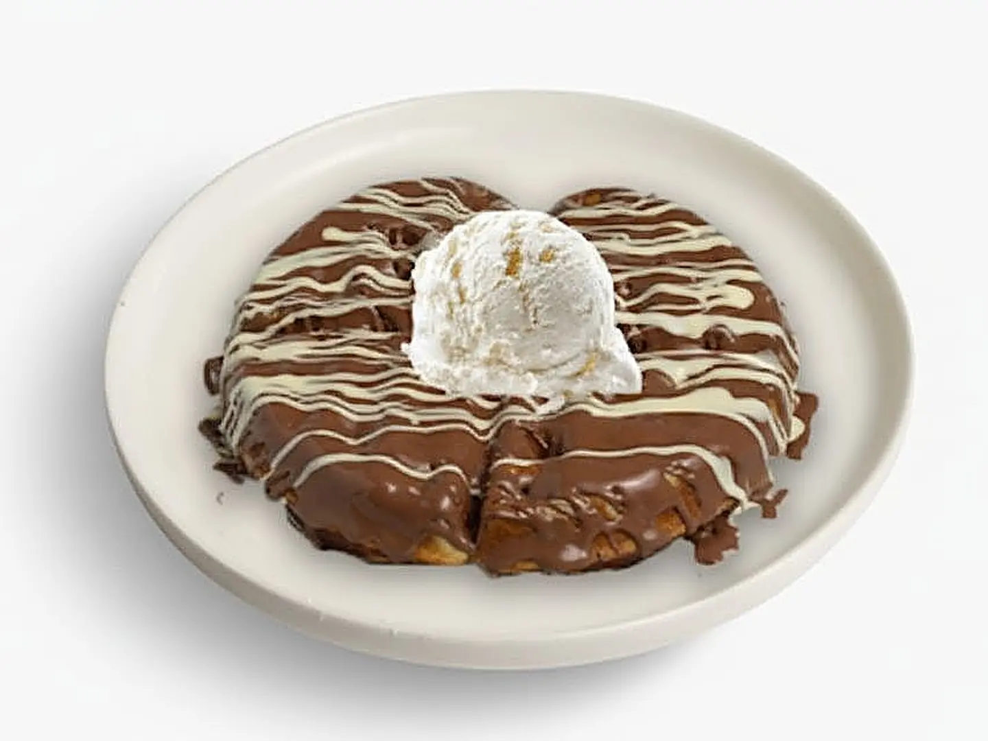 وافل امريكي مع ايسكريم