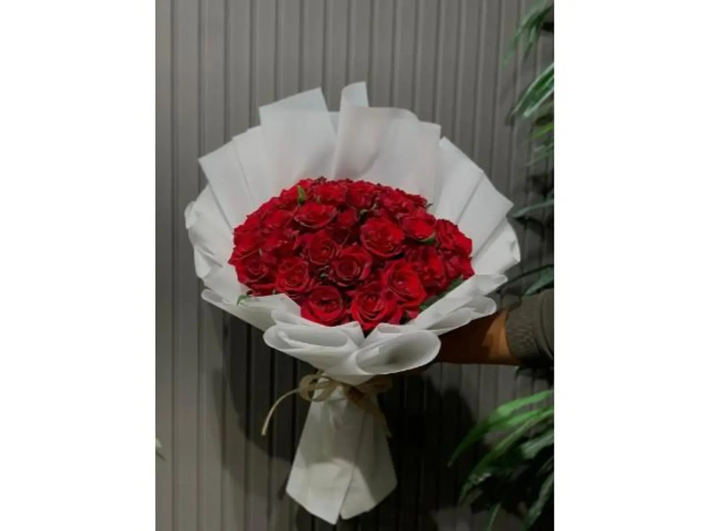 باقة جوري أحمر