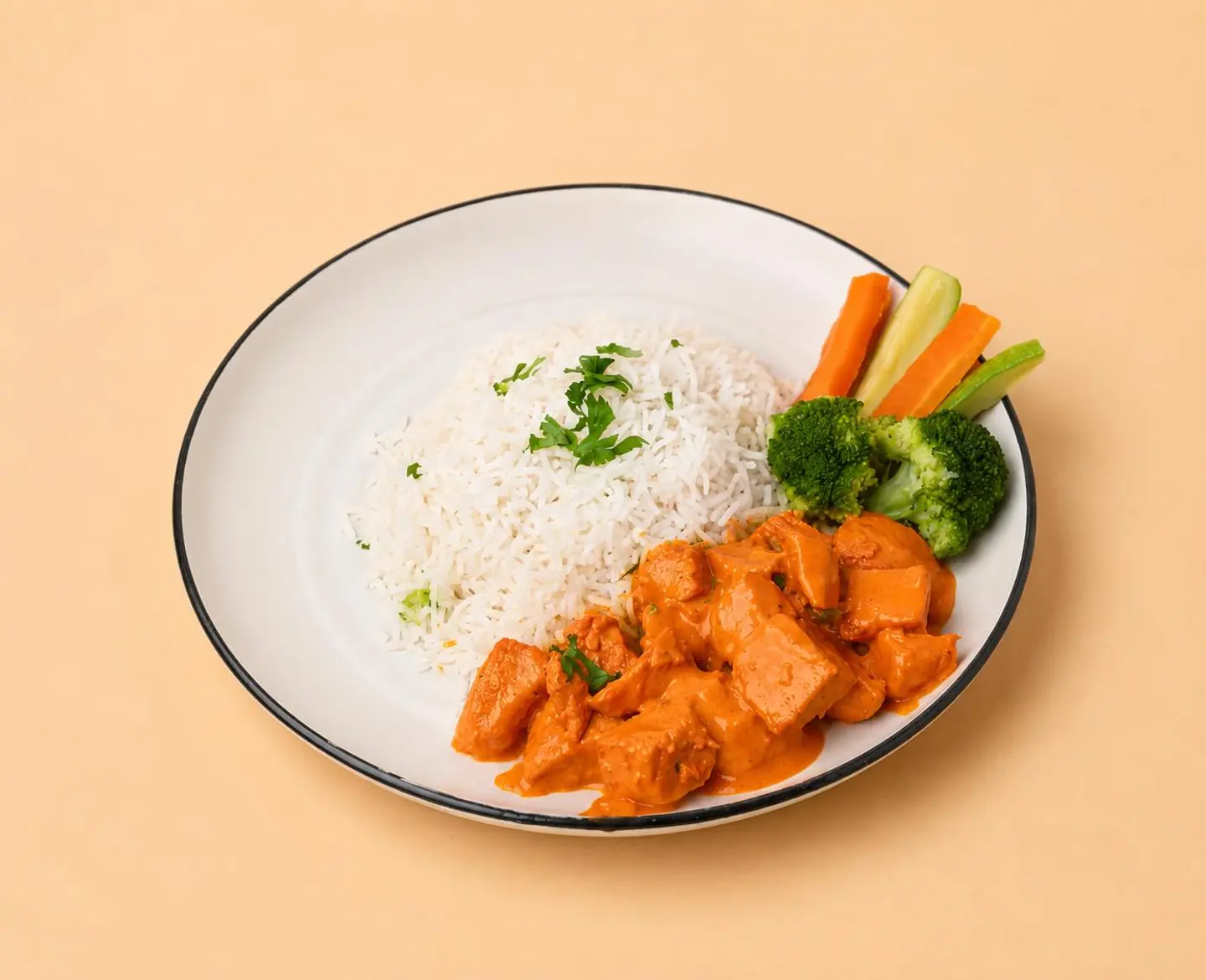 Chicken Masala With White Rice