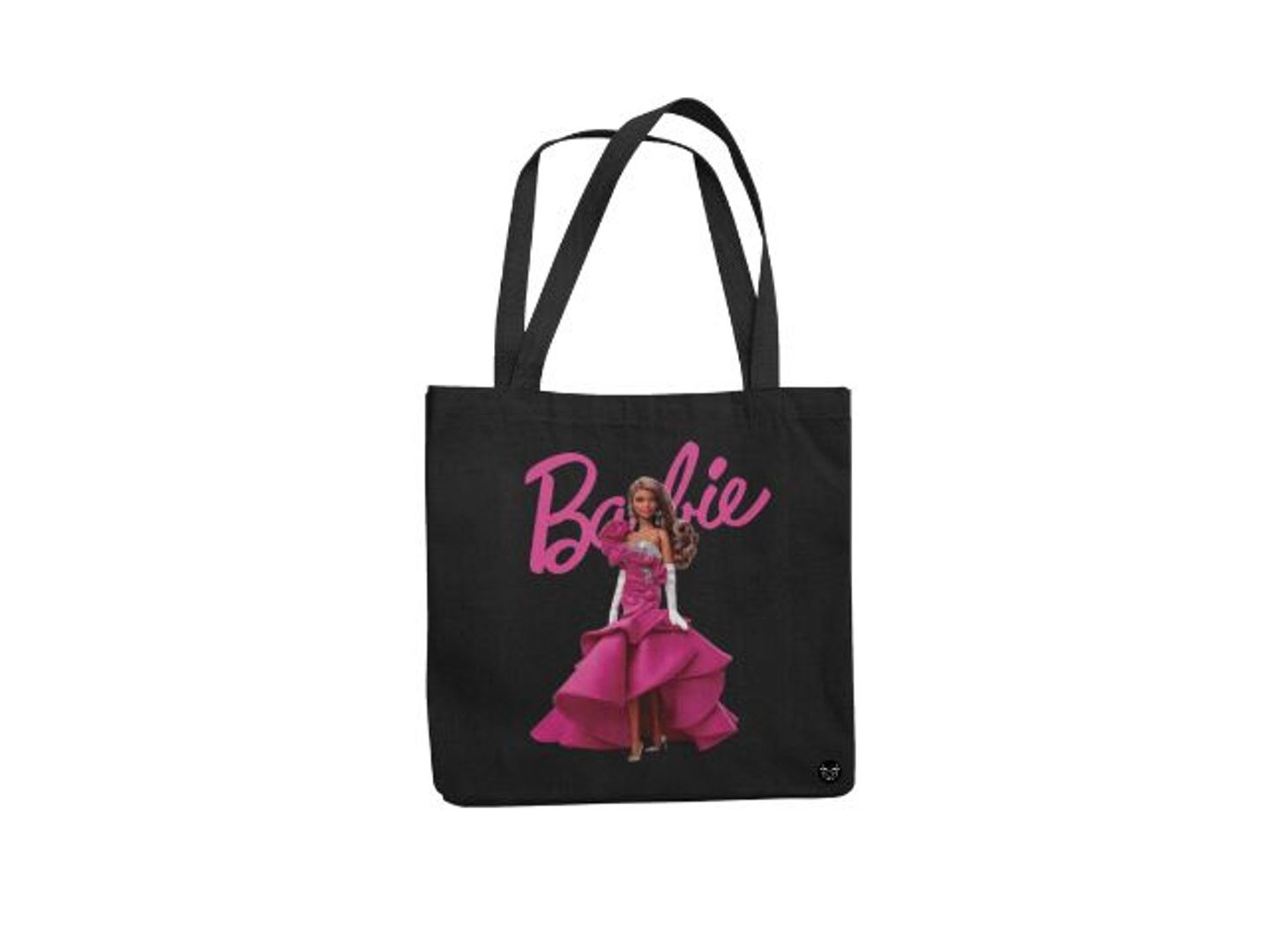 Barbie Doll Black Tote Bag