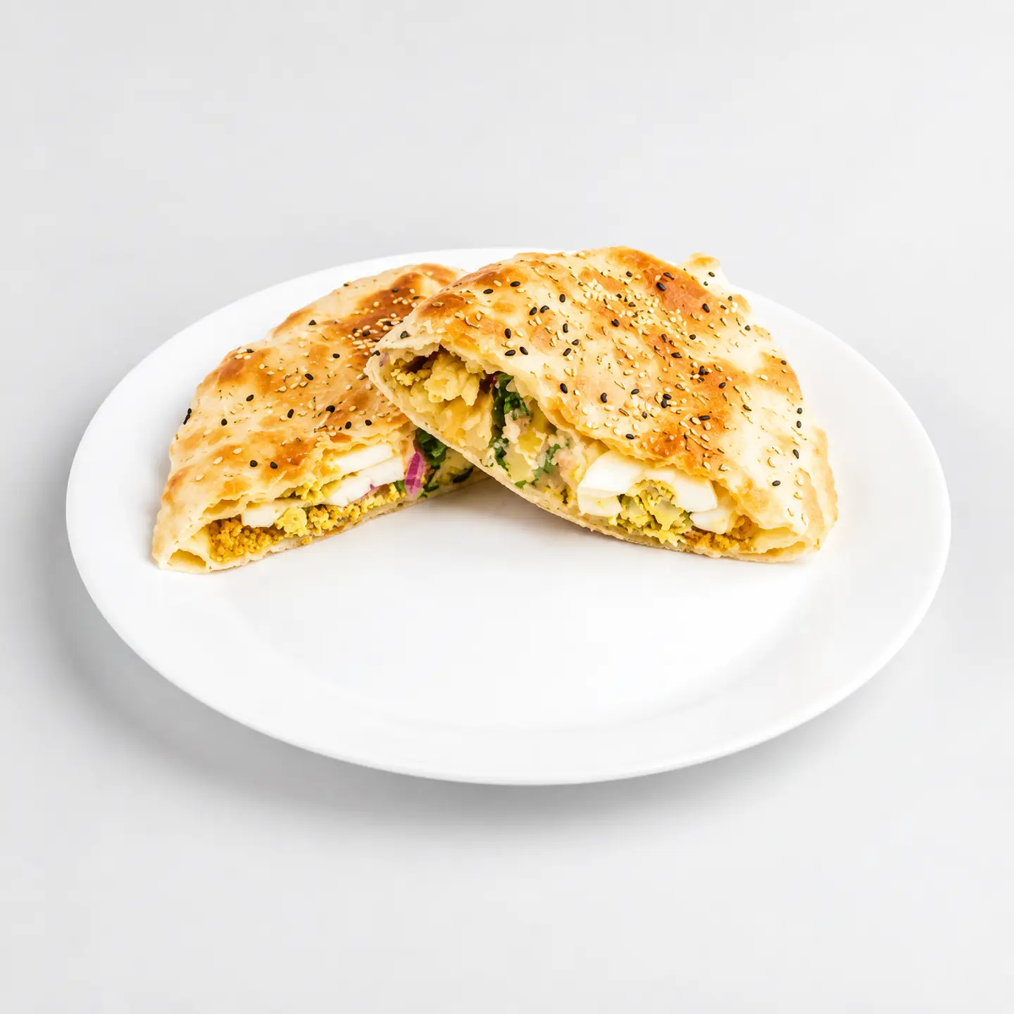 Falafel And Labneh Pie