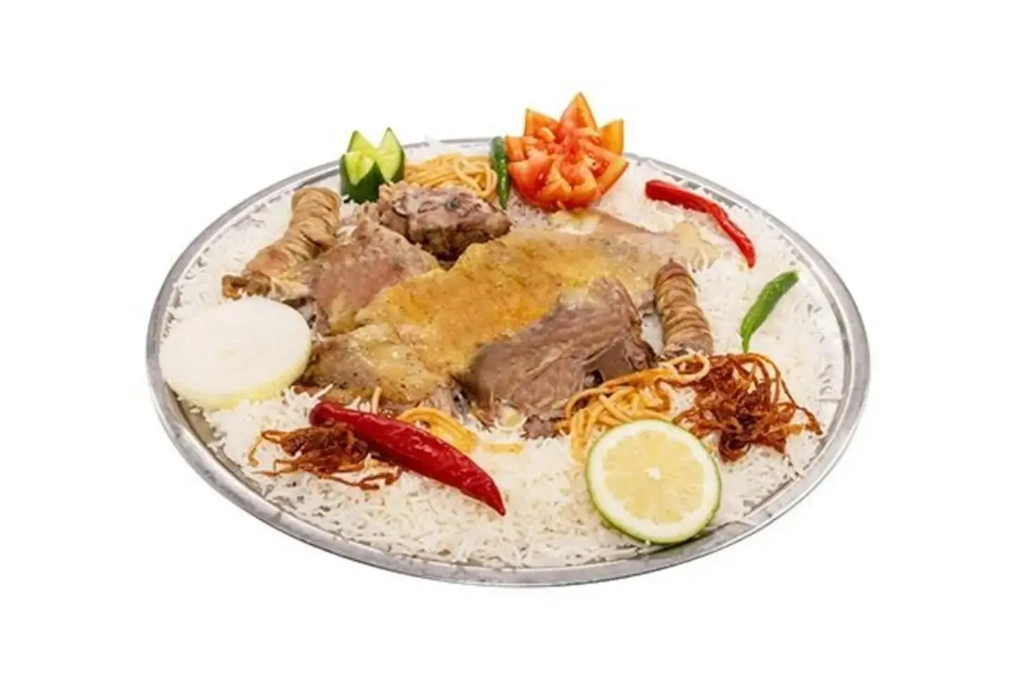 لحم برمة مع رز بشاور