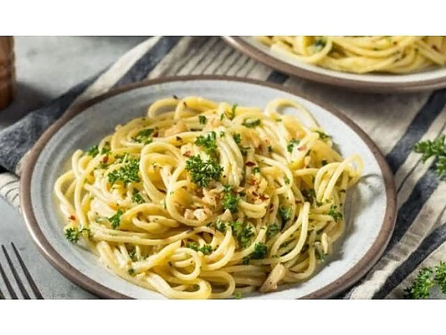 Italian Pasta With Olive Oil And Garlic