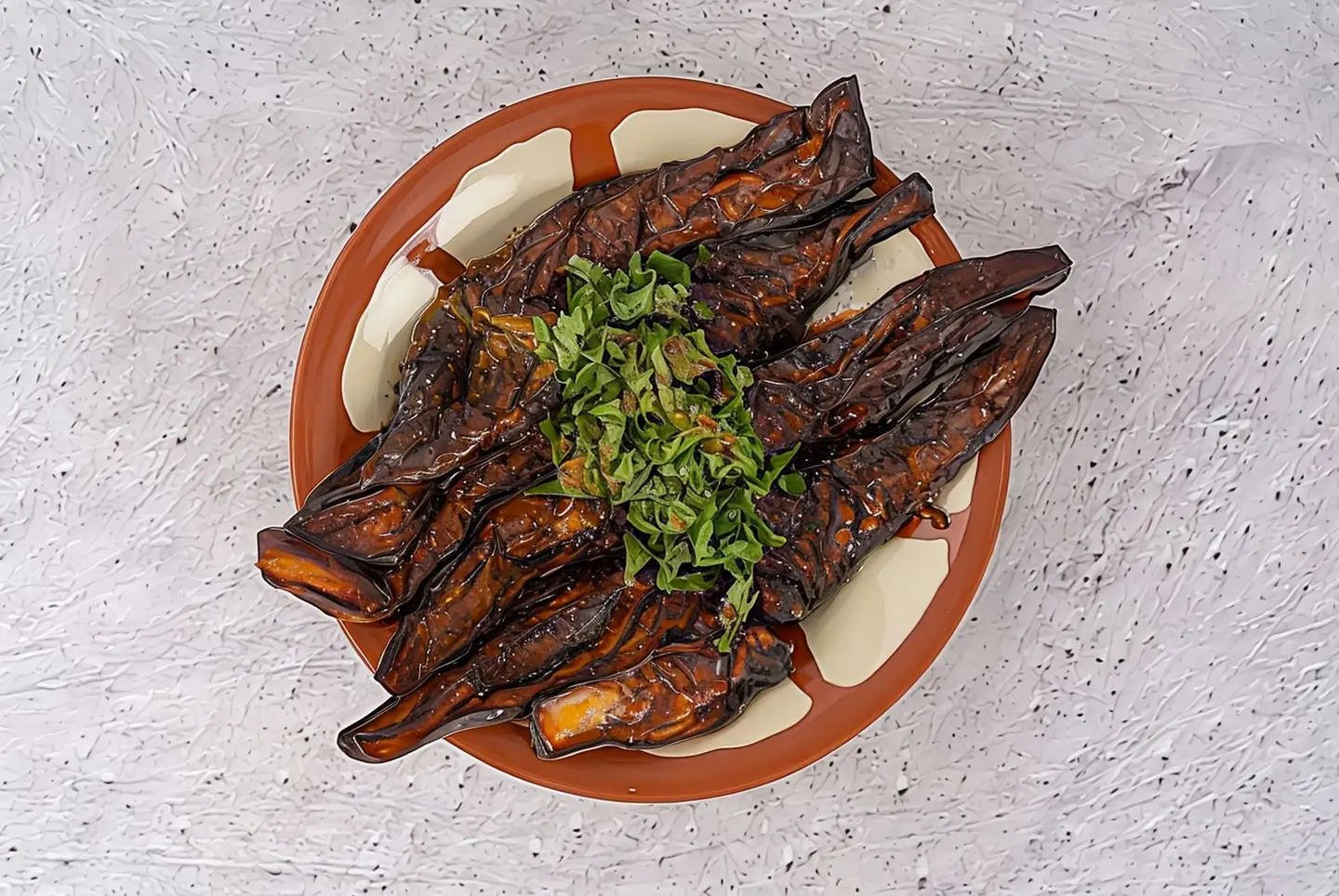 صحن باذنجان مقلي