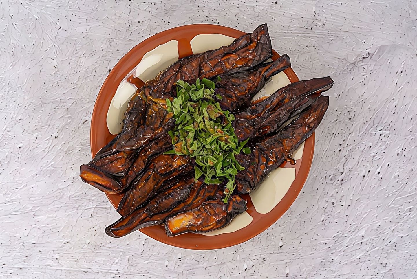 صحن باذنجان مقلي