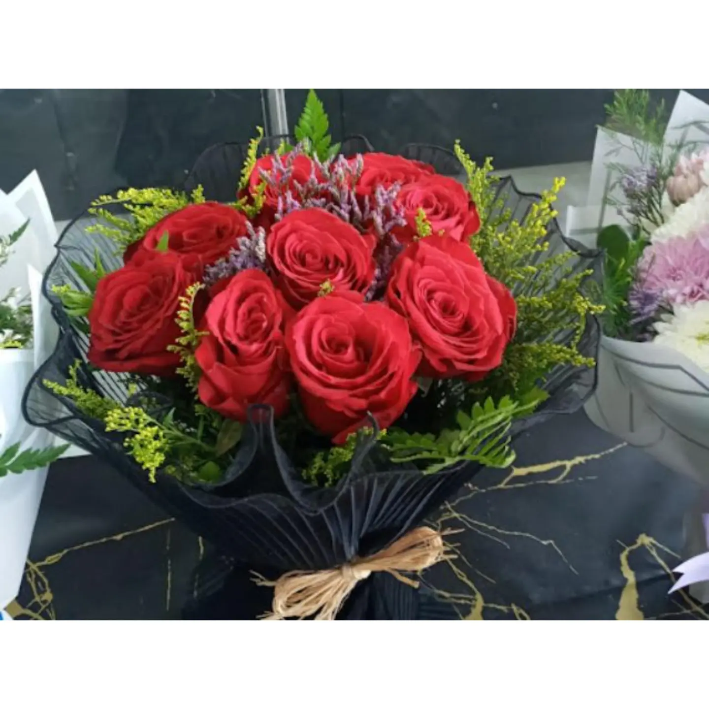 باقة ورد بوكيه اسود