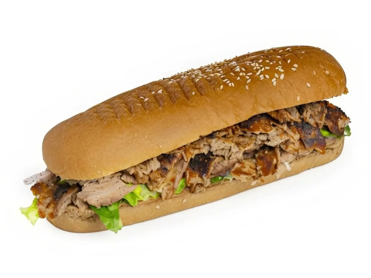 Beef Doner With Baguette Bread