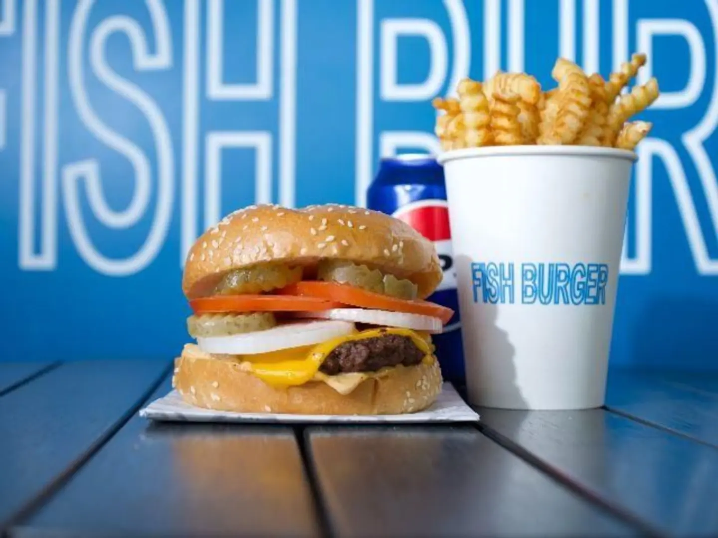Beef Pretzel Burger Meal