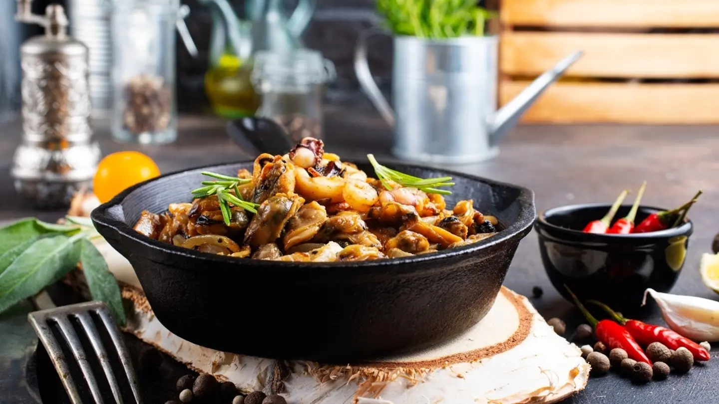 Seafood Fajita With Calamari