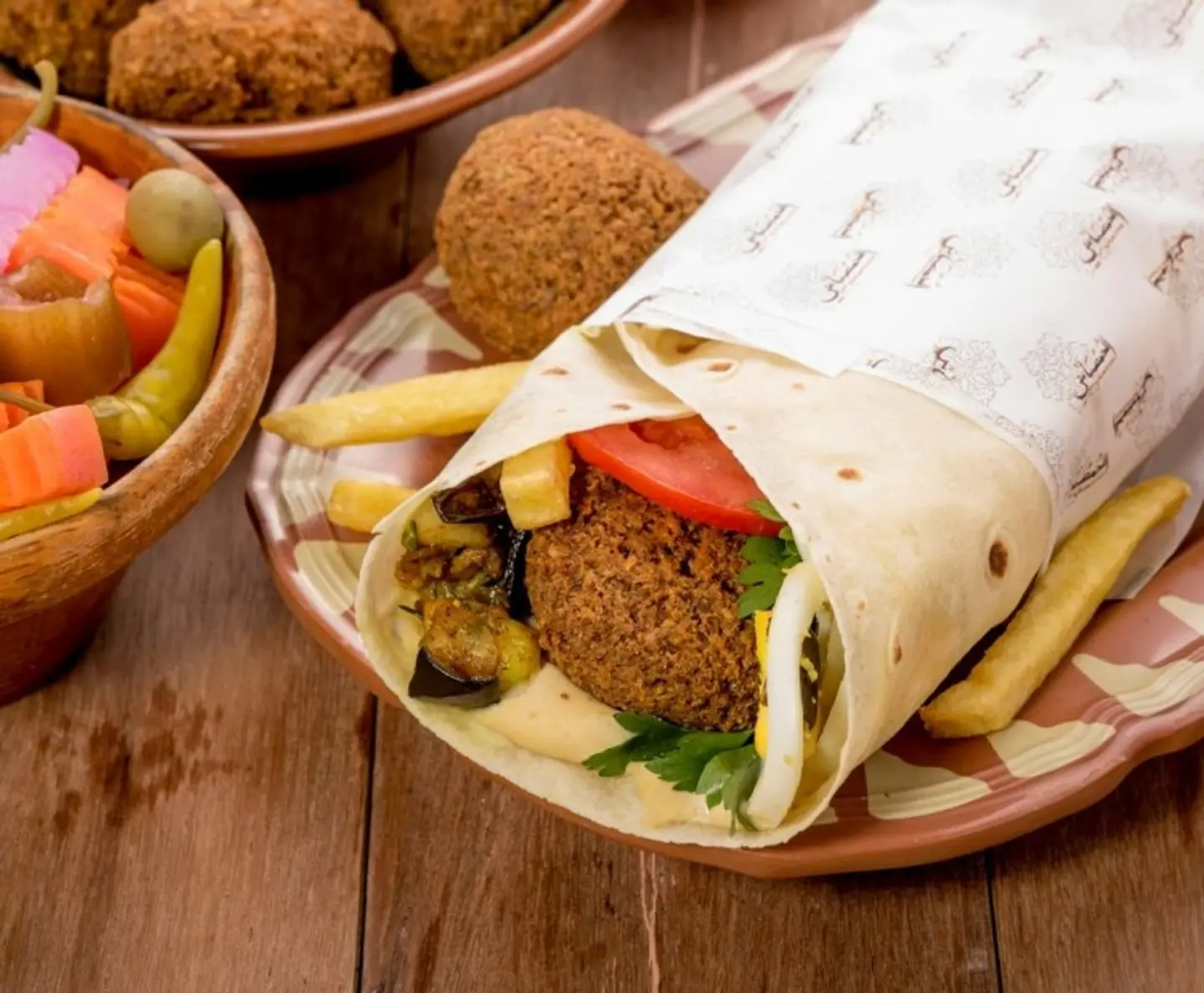 صحن فلافل مشكل - صغير