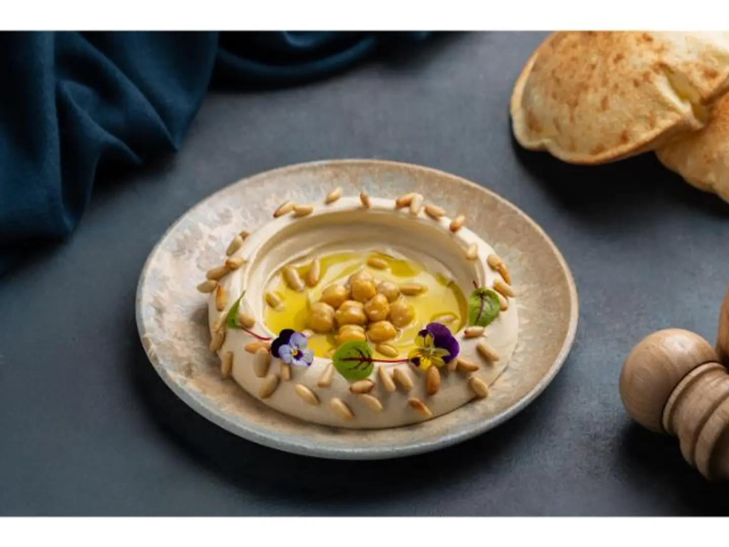 Hummus With Pine Nuts