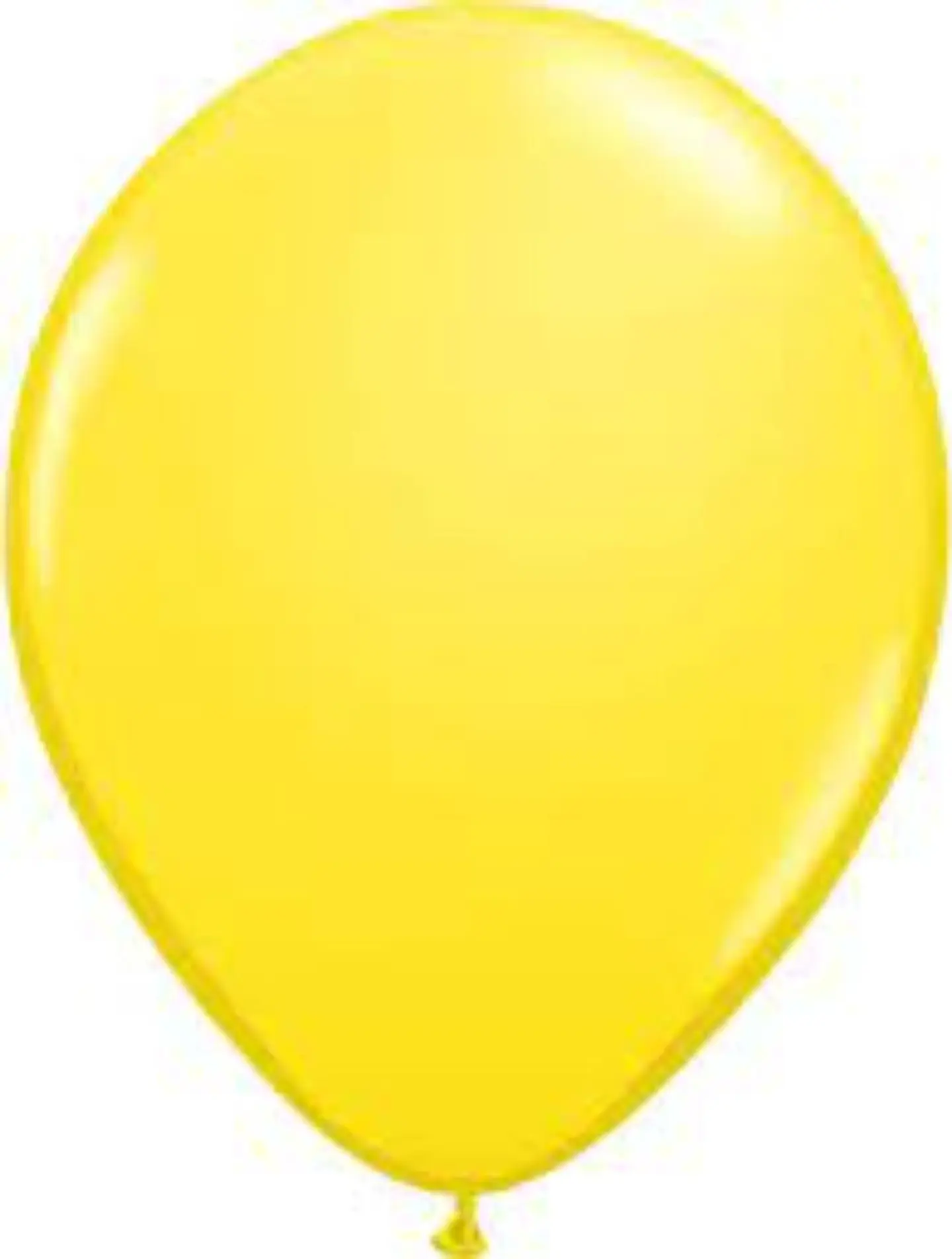 Yellow Helium Balloon