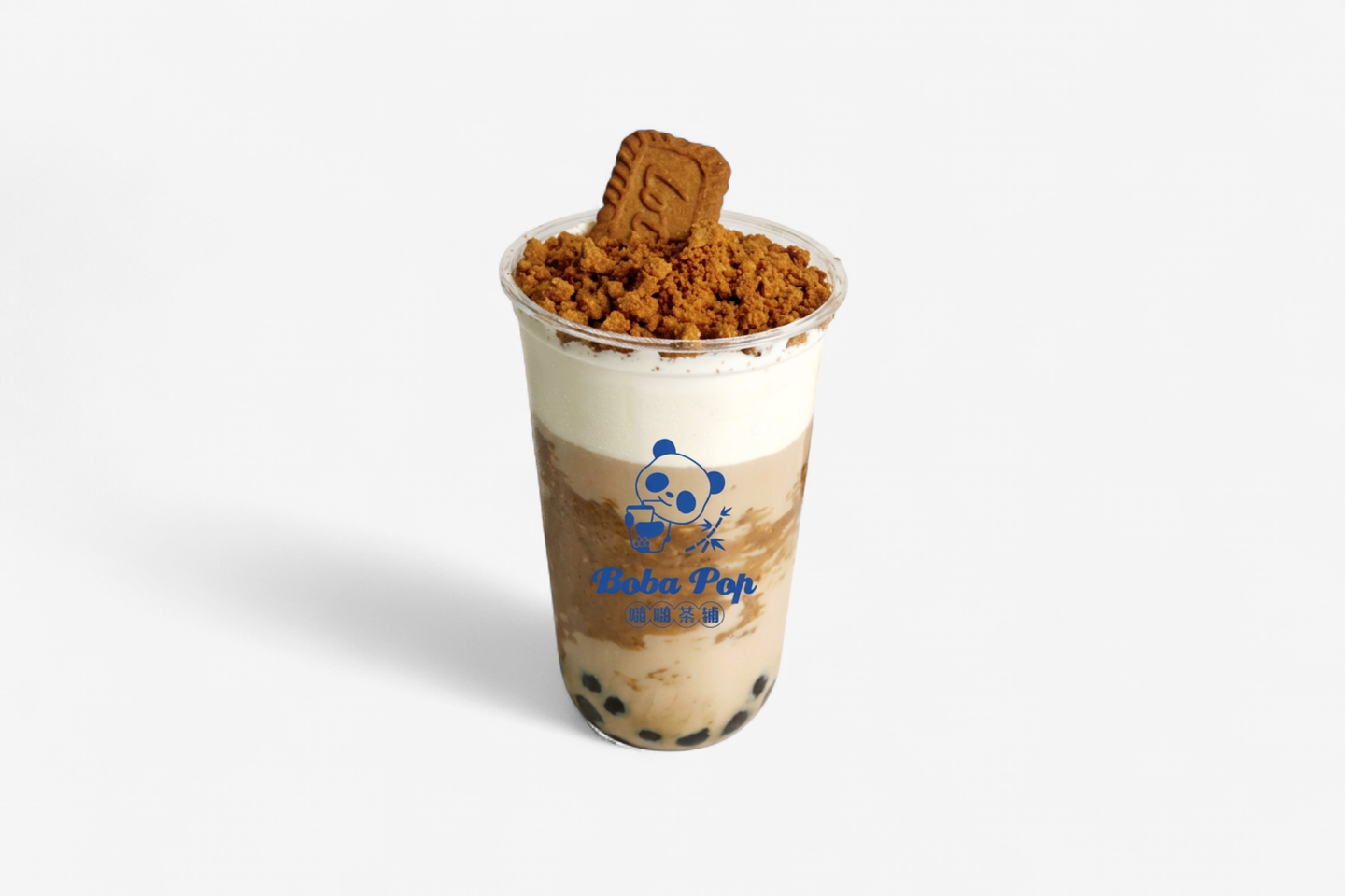 Caramel Biscuit Boba Milk Tea
