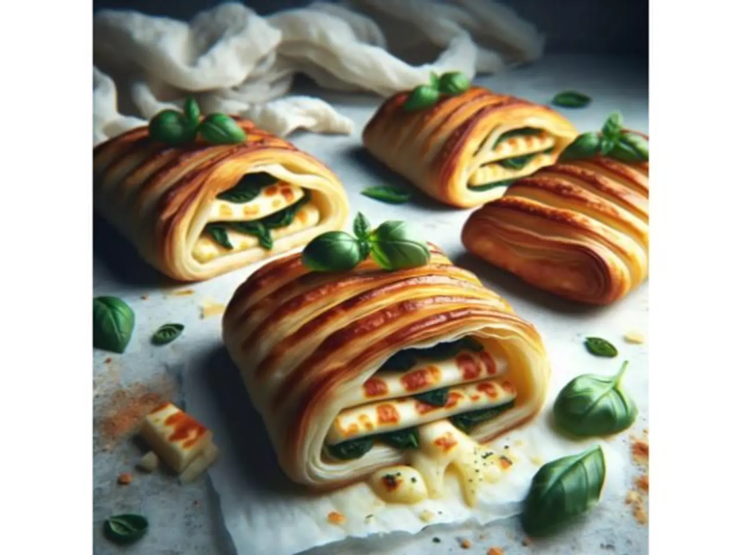 Halloumi And Basil Pastry