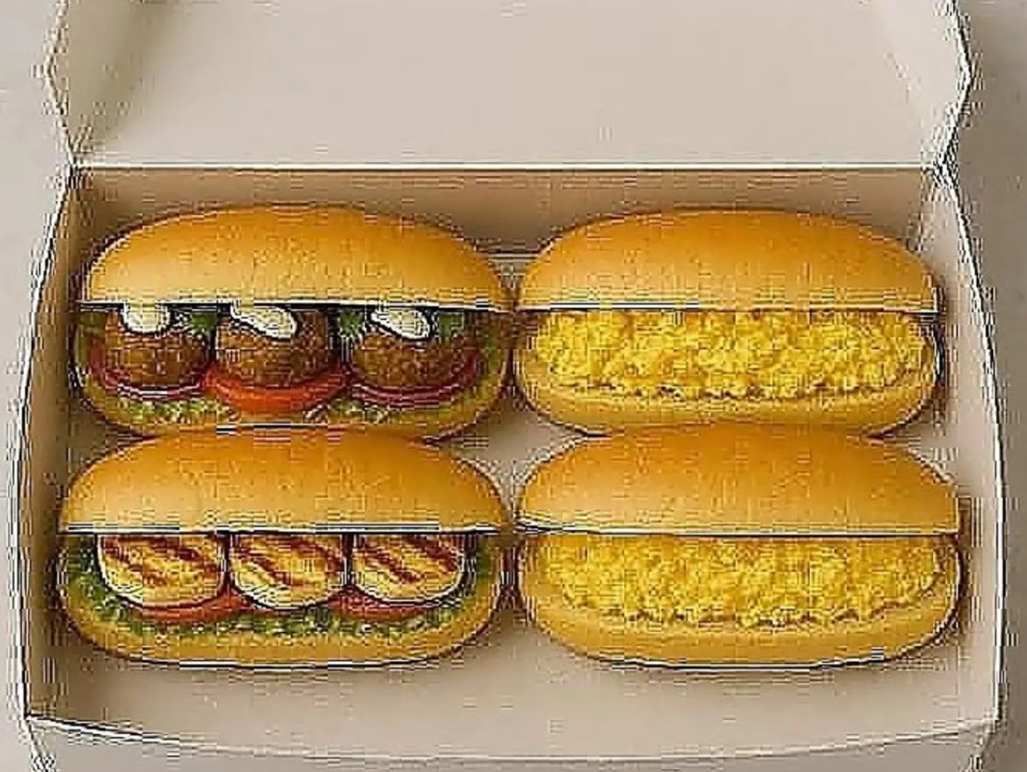 Jumbo 4 Sandwiches Lamma Box