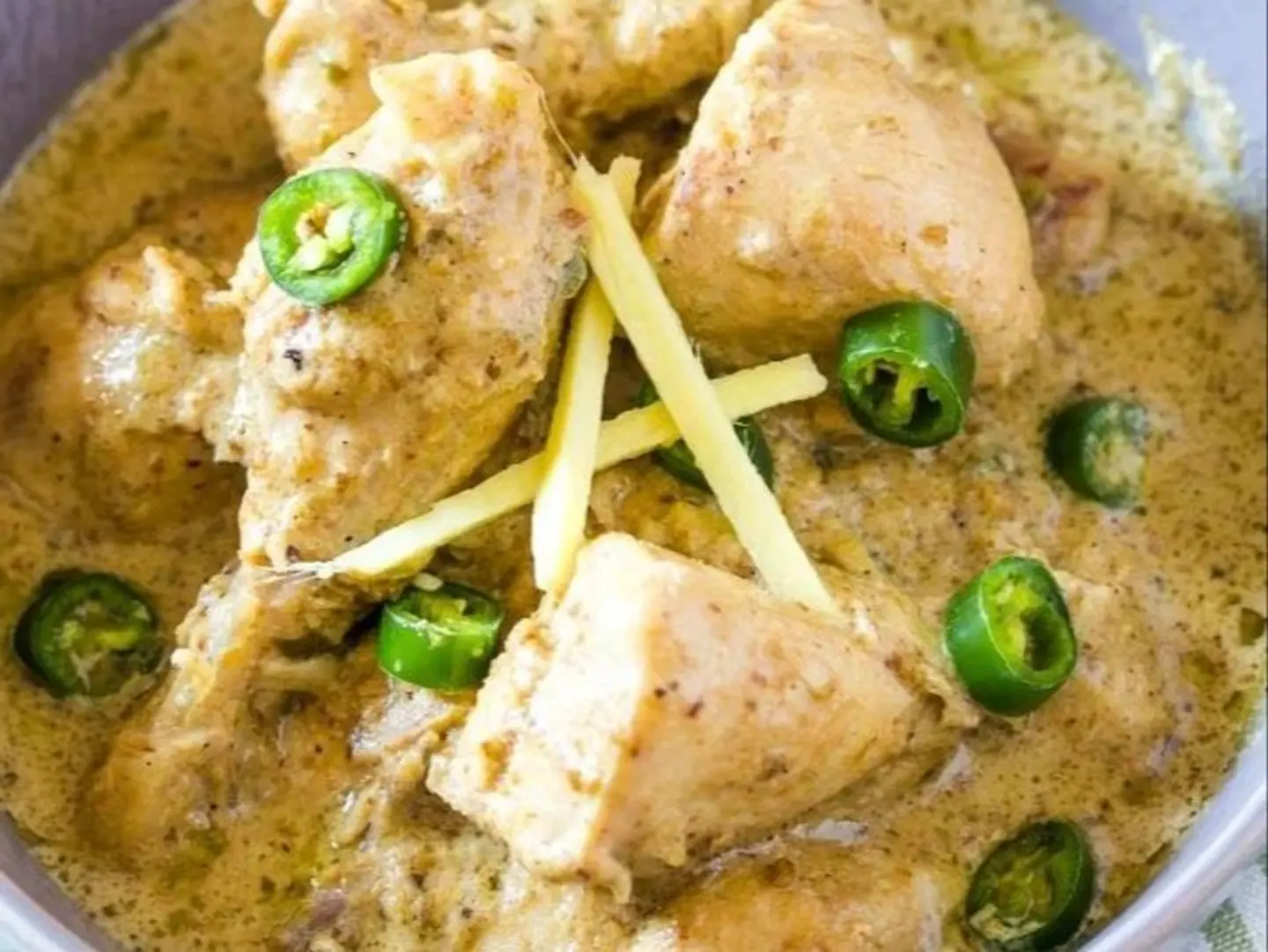 Chicken White Karahi Half