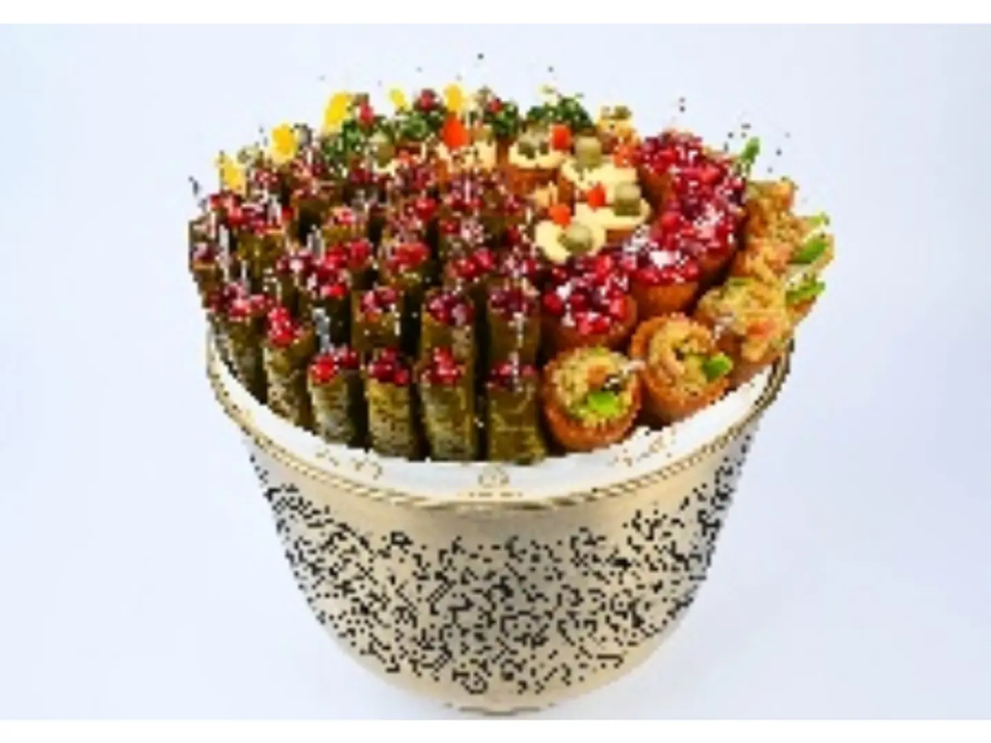 Welcome Vase Kibbeh With Fillings & Grape Leaves