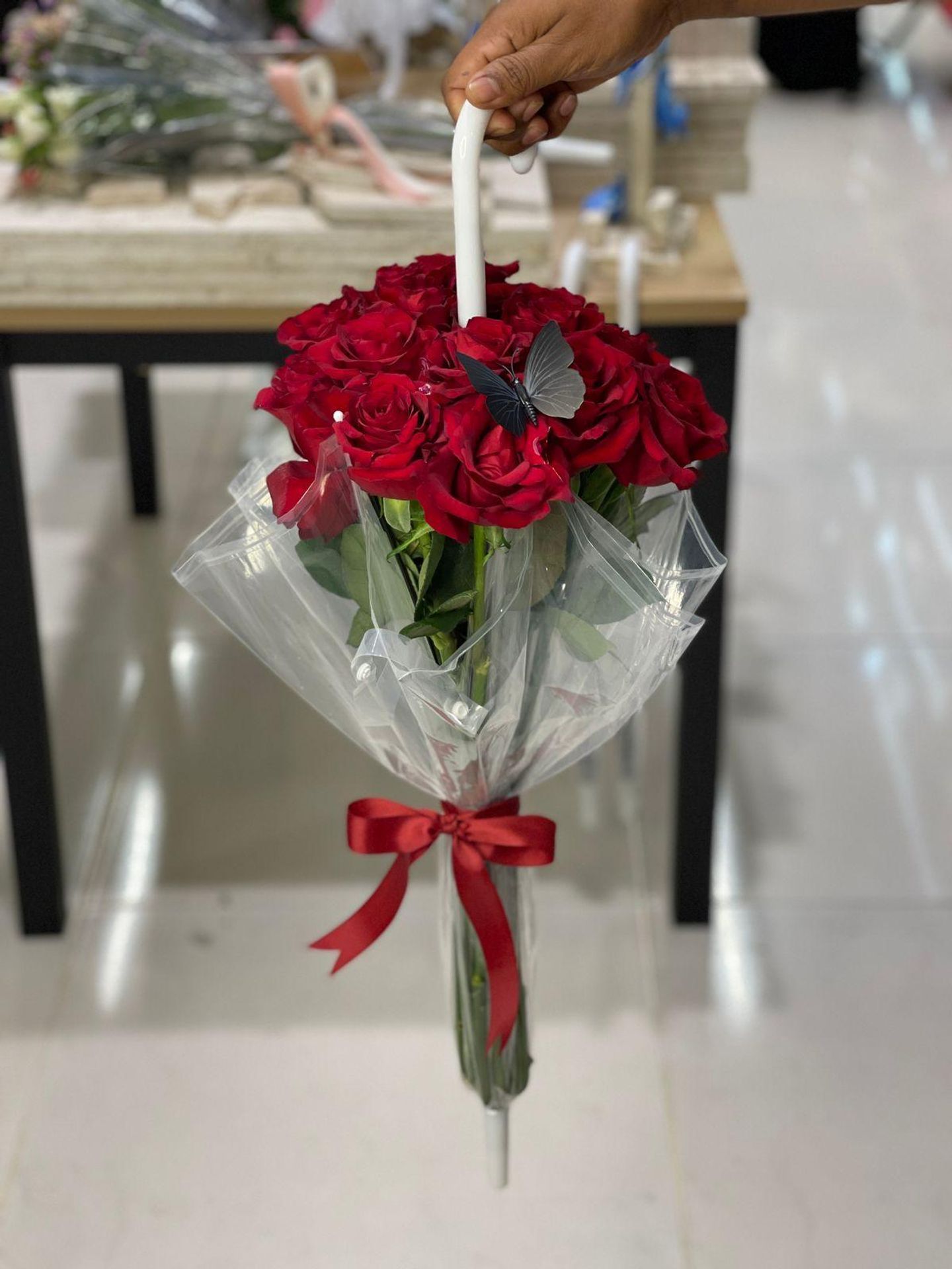 Red Winter Umbrella