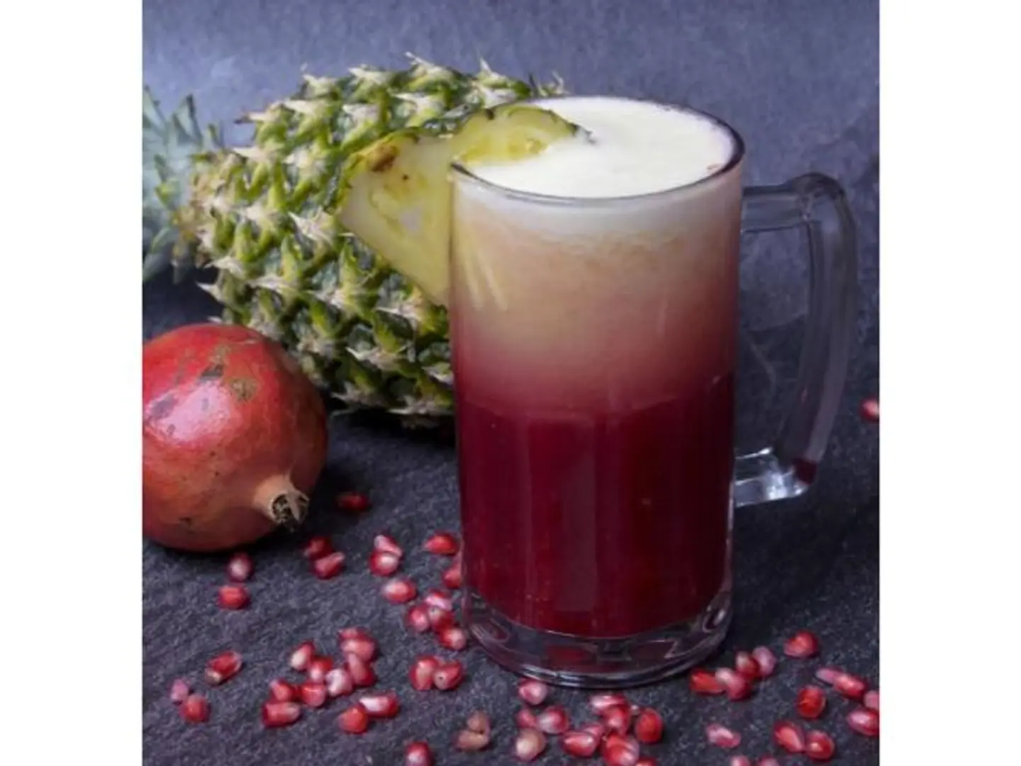 Pomegranate, Pineapple And Strawberry Juice