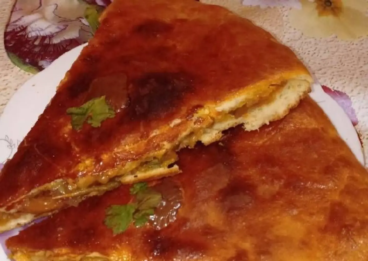 Shakshouka Pie With Two Cheeses