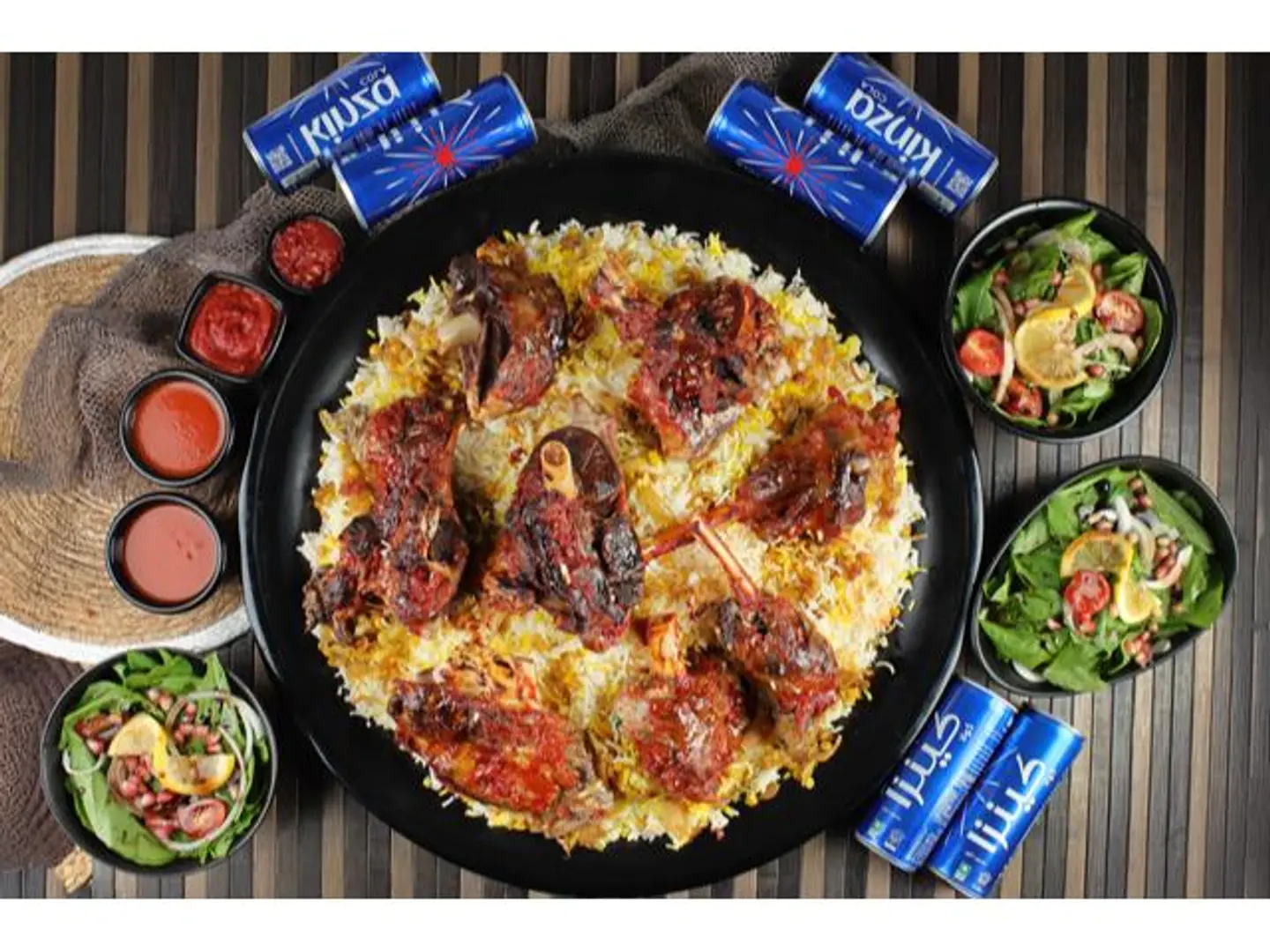 Large Meat Majboos Dish