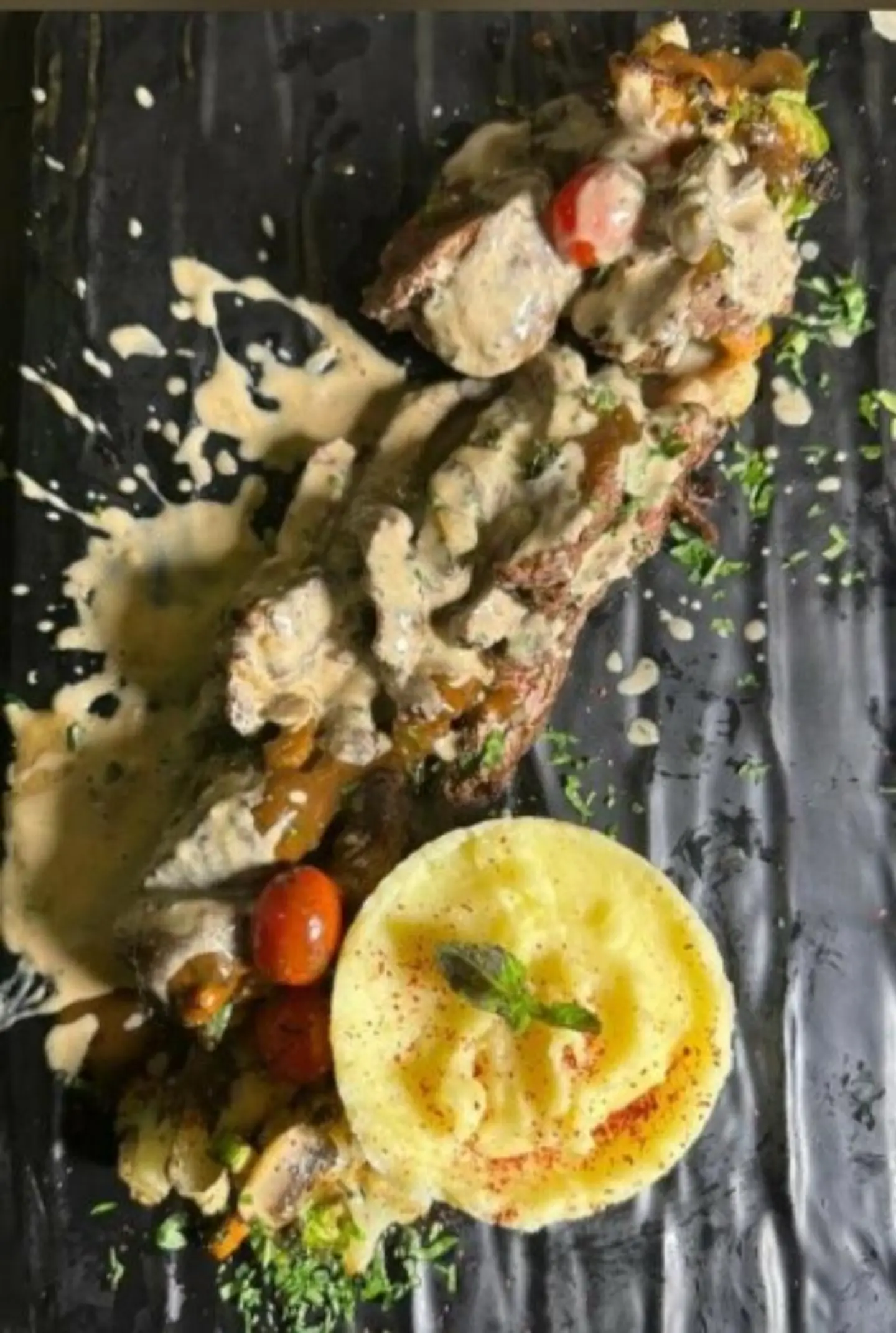 Beef Steak With Mushroom Sauce
