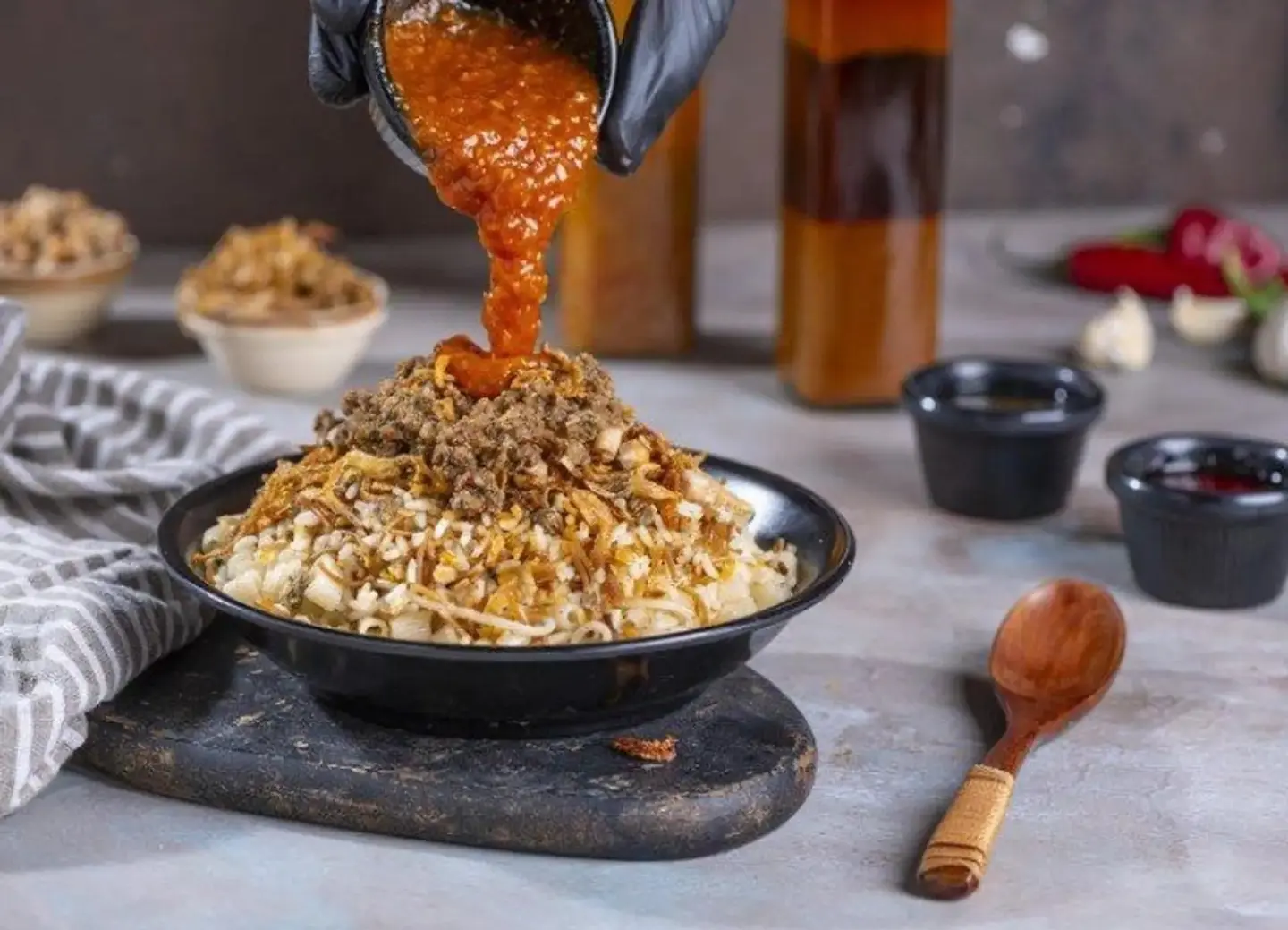El Nile Mixed Minced Meat Koshari