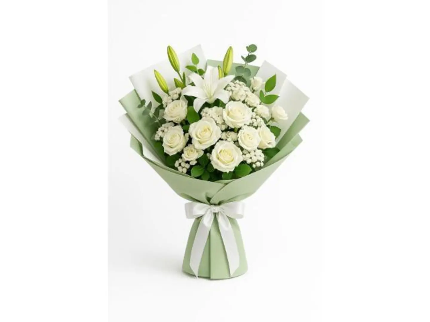 بوكيه ورد أبيض رائع