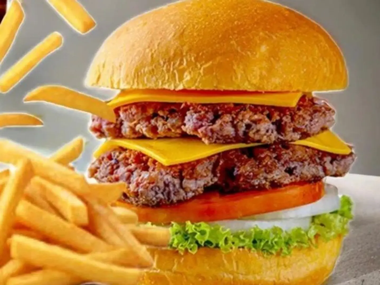 وجبة برجر لحم