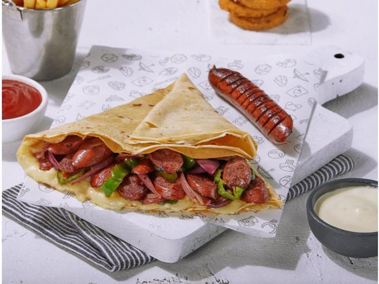 Hot Dog Crepe