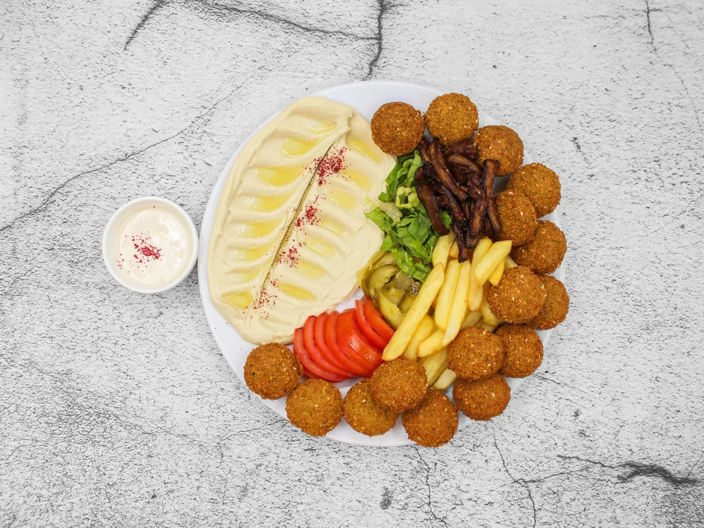 Falafel With Hummus 15 Pieces