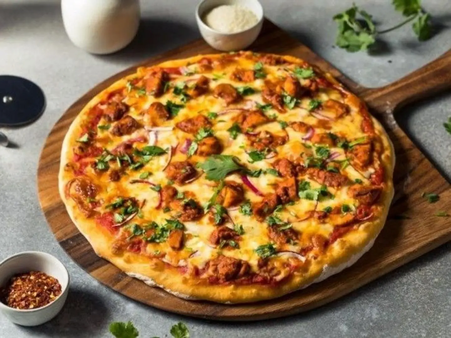 بيتزا دجاج صغير