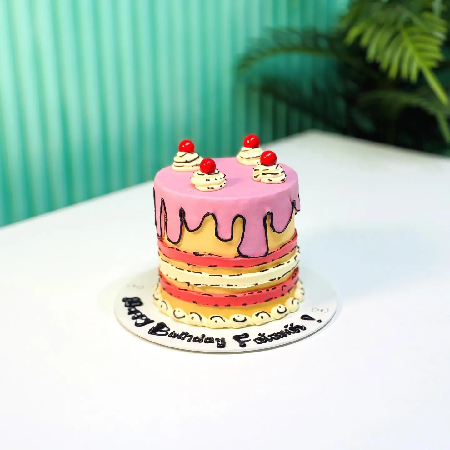 Comic Cake Pink