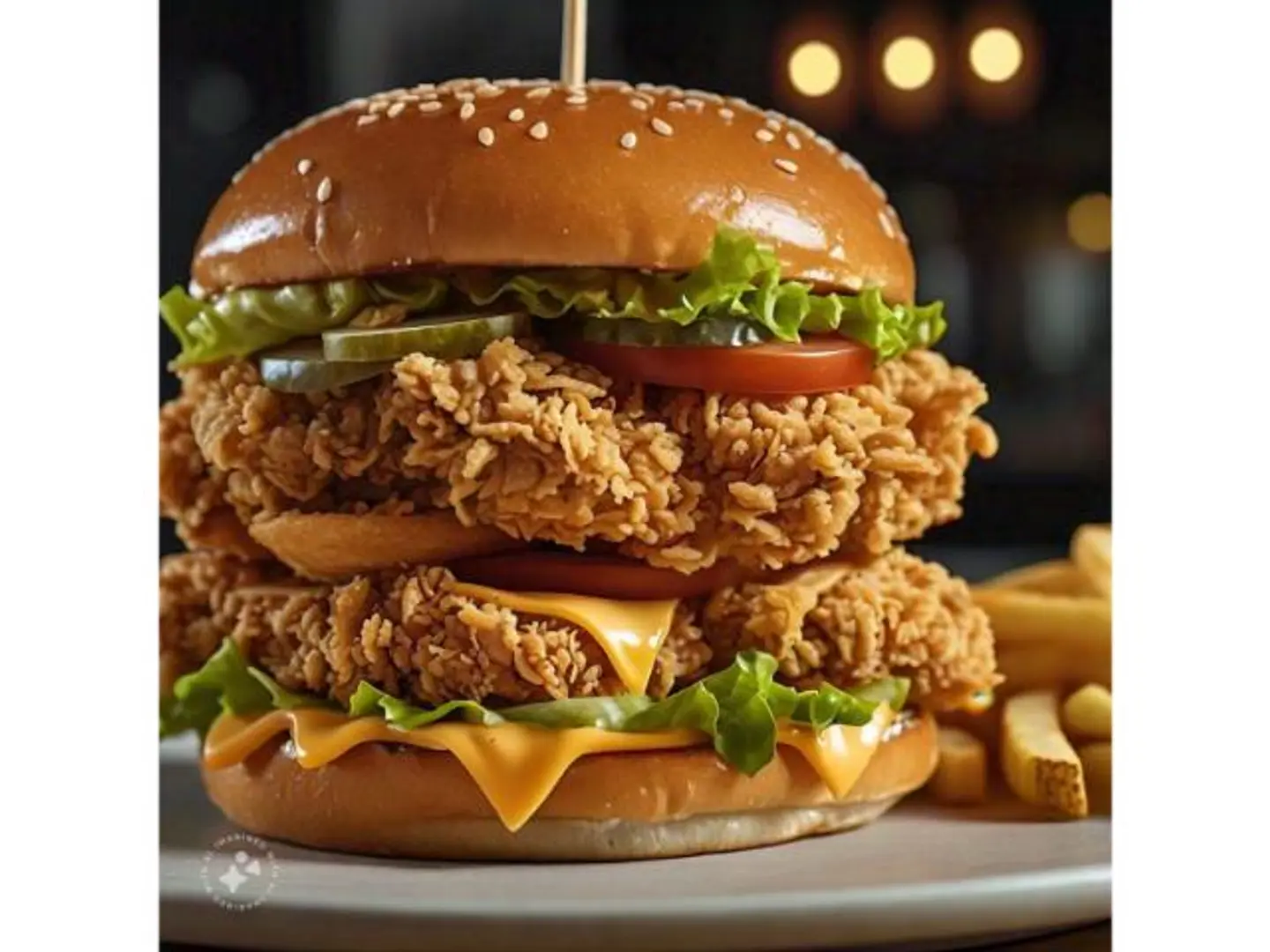 Double Zinger Burger