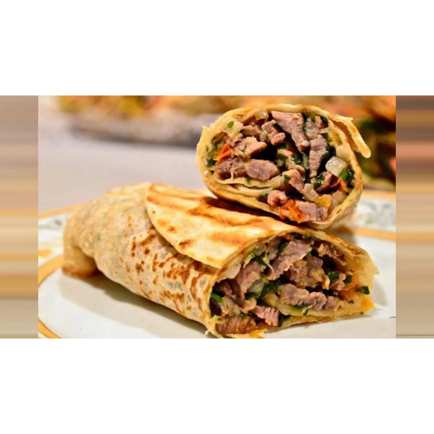 Meat Mgalgal Saj Bread