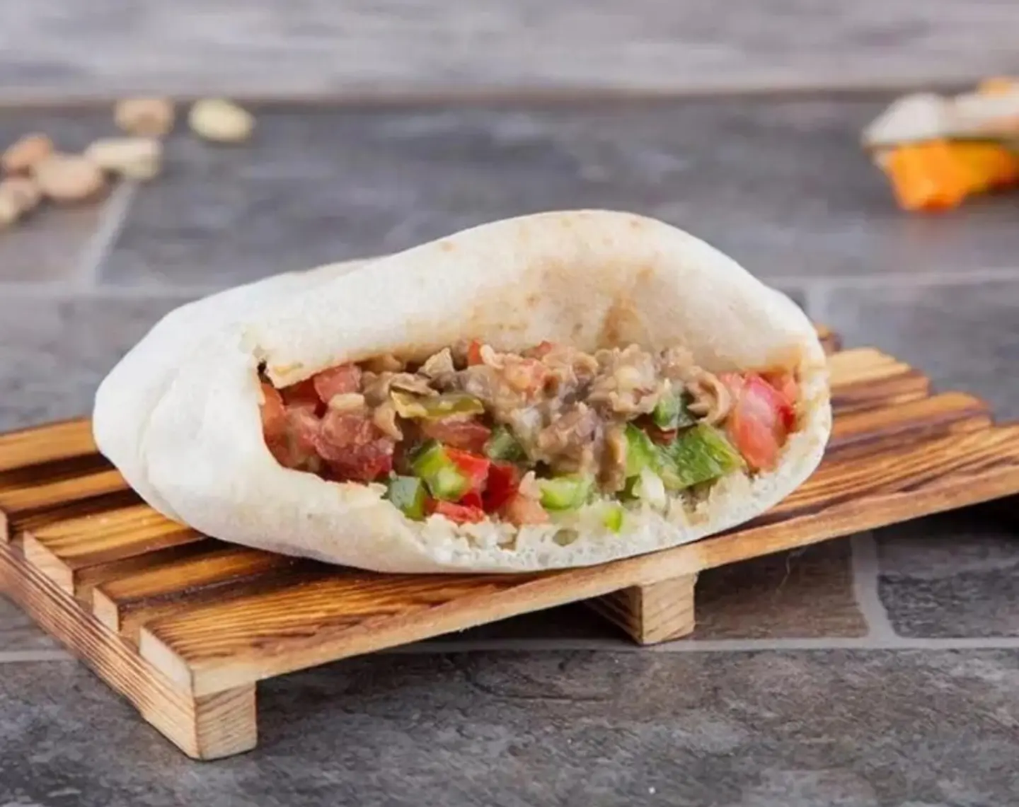Mixed Beans On Falafel