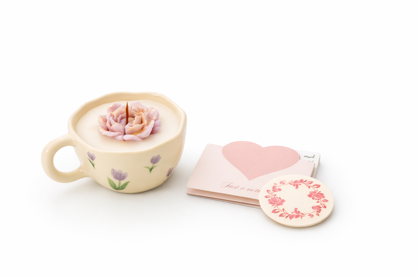 كوب الشمعة المزهرة