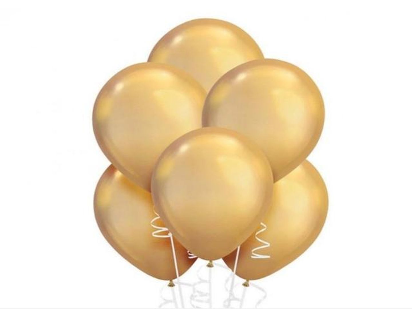 Golden Helium Balloon