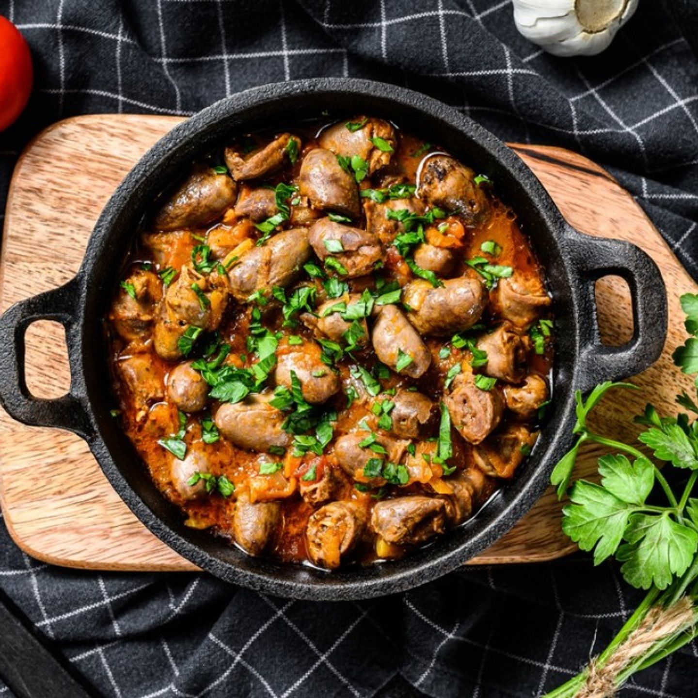 صحن كبدة طاجن طازج